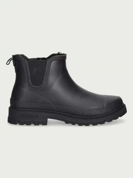 Pantofi Verbenas cu blană negru