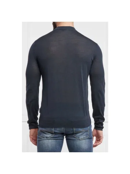 Sweter Armani Exchange wełniany niebieski