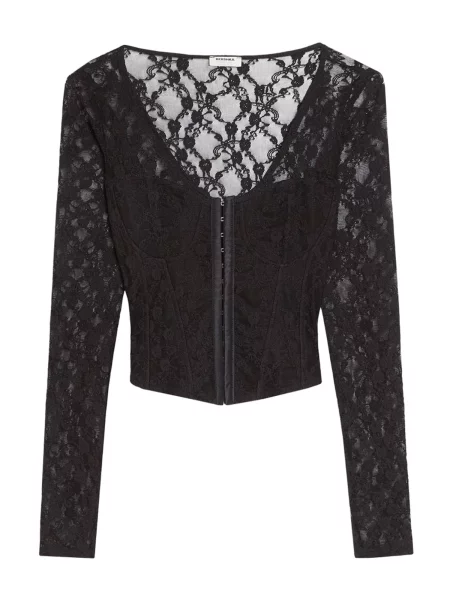 Bershka Blúzka čierna
