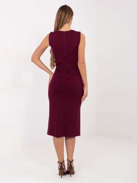 Rochie Italy Moda de costum bordo