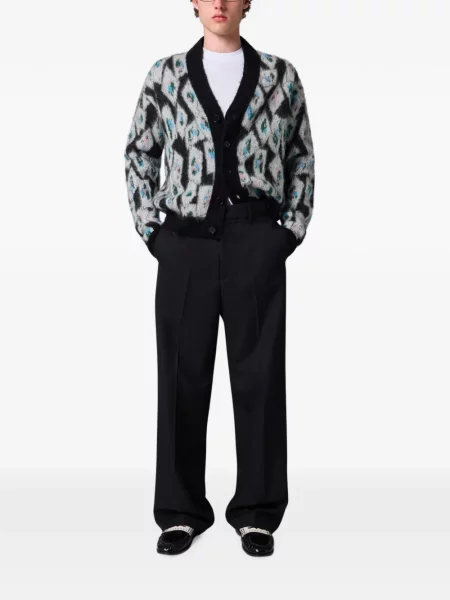 Cardigan Msgm cu model argyle gri