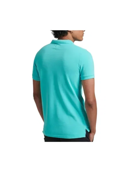 Koszulka polo Superdry retro niebieska