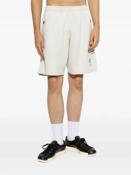Lung tricou Adidas cu imagine plasă alb