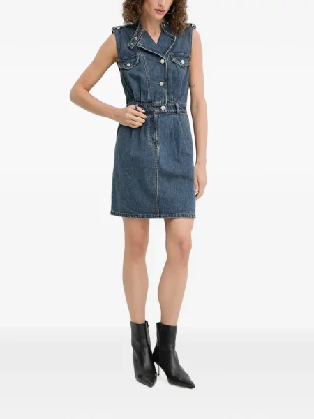 Rochie mini Morgan fără mâneci albastru