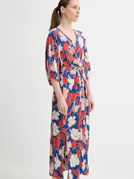 Marc O'Polo sukienka maxi oversize granatowy