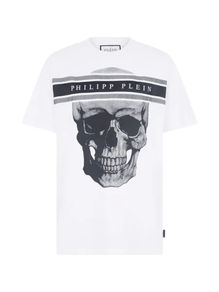 Тениска Philipp Plein с принт бяло