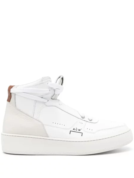 Sneakerși A-cold-wall* din piele cu imagine alb