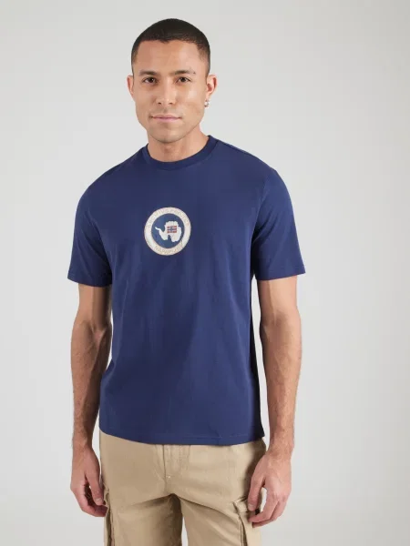 Napapijri Tricou S-Phos Bleumarin alb