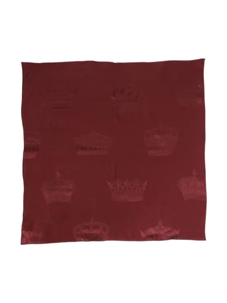 Jedwabna szal Dolce And Gabbana brązowa