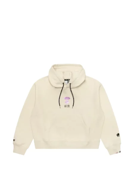Hanorac cu glugă Aape By A Bathing Ape cu imagine alb