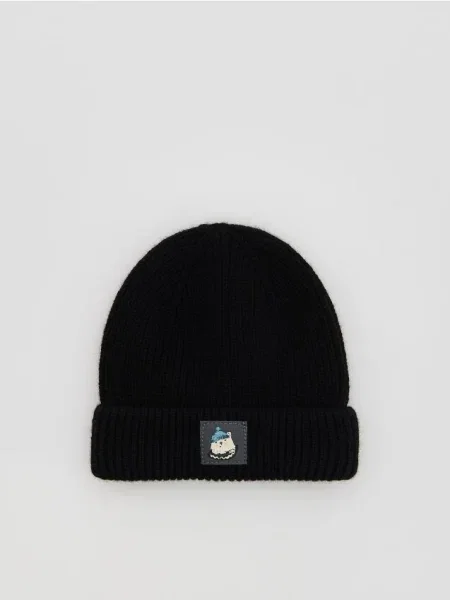 Шерстяная шапка Reserved черная