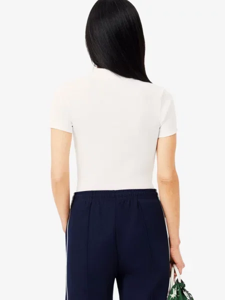 Поло Lacoste белое