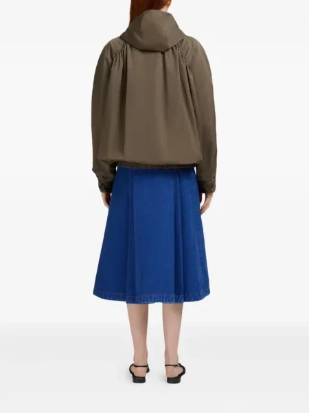 Geacă Marni cu glugă maro