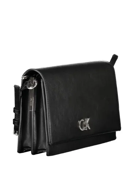 Geantă Calvin Klein cu autograf negru