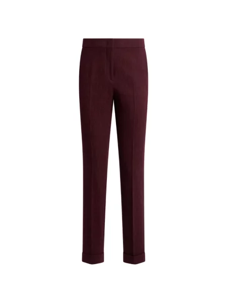 Decupat pantaloni Etro de lână roșu
