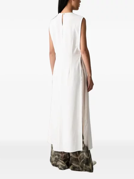 Rochie maxi Vicolo fără mâneci alb