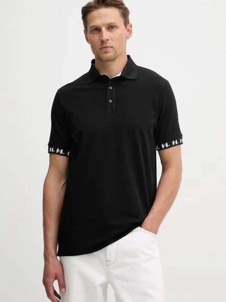 Tricou polo Karl Lagerfeld negru