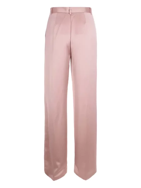 Pantaloni The Andamane plisate roz