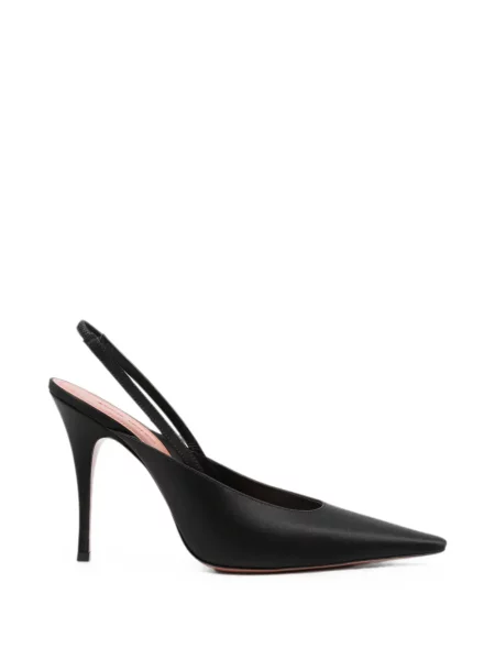 Pantofi cu toc Amina Muaddi slingback negru