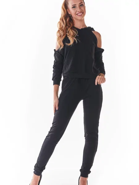 Bluza z kapturem Infinite You czarna