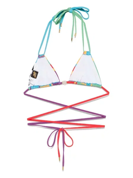 Bikini Loewe cu imagine cu imprimeu geometric roșu