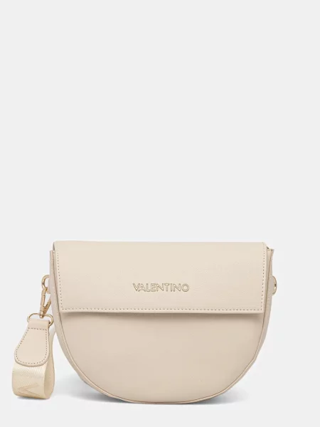 Valentino Bags kabelka rohlík z imitace kůže béžová