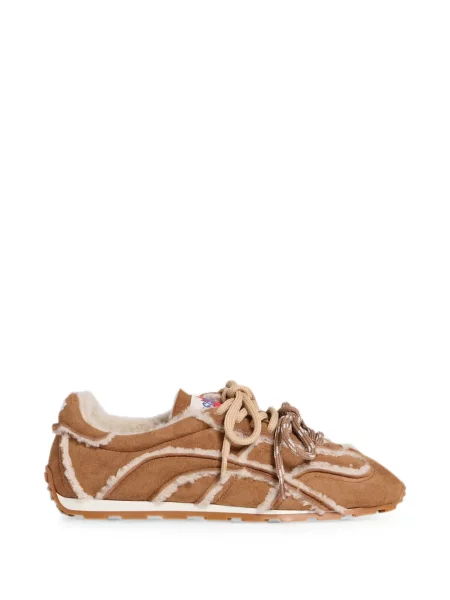Sneakerși Dsquared2 din piele de oaie maro