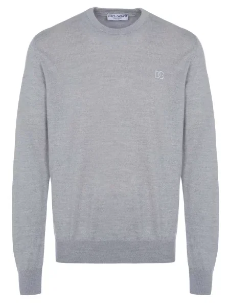 DOLCE & GABBANA Pulover Dolce & Gabbana Pullover svijetlosiva