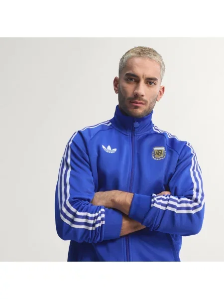 ADIDAS PERFORMANCE Sportovní bunda AFA / žlutá / bílá modrá