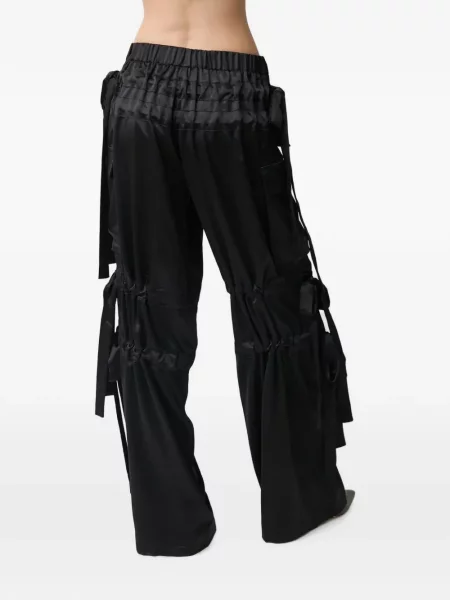 Pantaloni cargo Aknvas cu funde negru