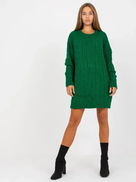 Pulover Fashionhunters verde