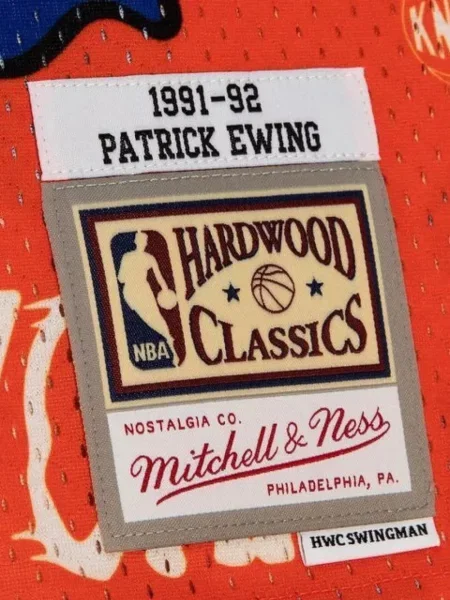Cămașă Mitchell & Ness portocaliu