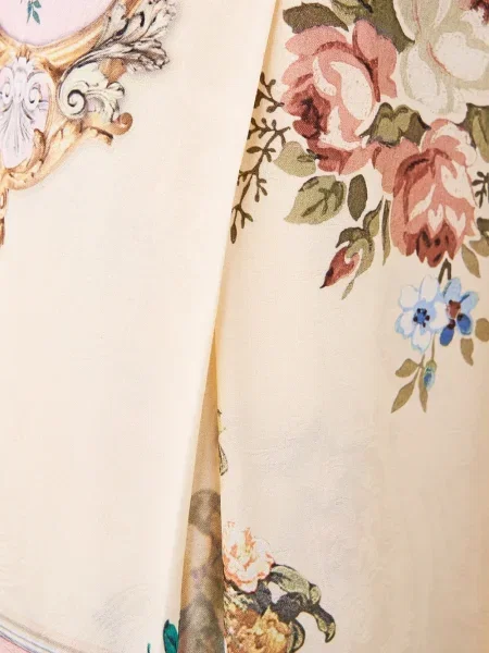 Pantaloni Camilla cu model floral cu imagine
