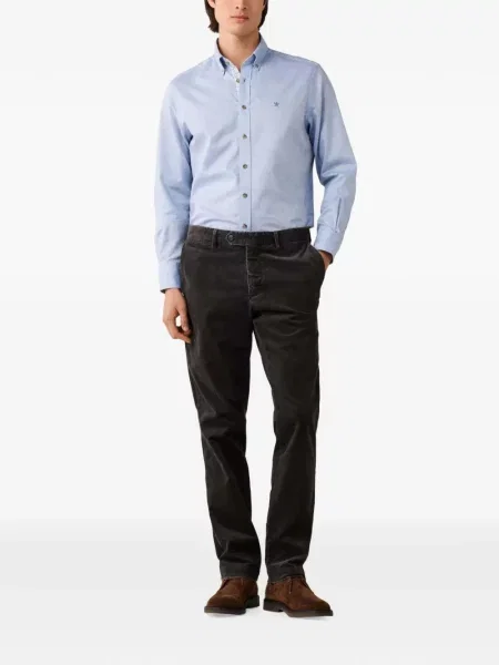 Pantaloni Hackett London de catifea cord gri