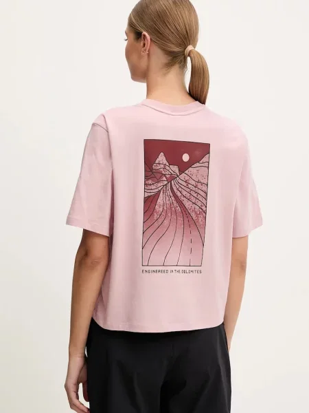 Salewa tricou sport Eagle Sunset roz