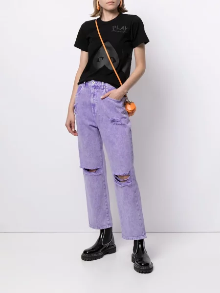 Marškinėliai Comme Des Garçons Play juoda