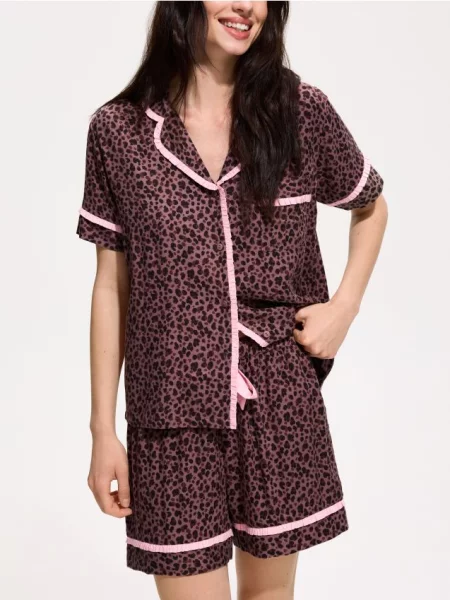 Reserved Pijama cu mască de dormit maro