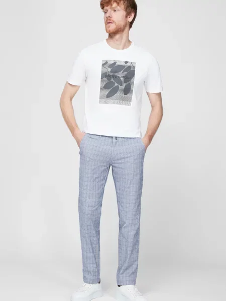 Клетчатые чиносы Pierre Cardin синие