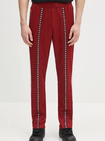 Tepláky adidas Originals s aplikací vínová