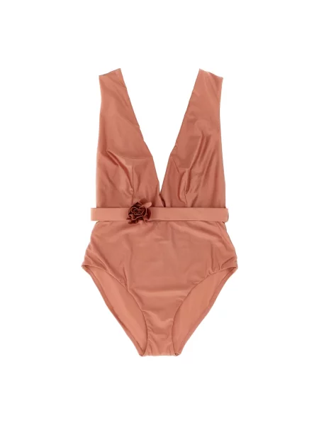 Stroj jednoczęściowy Zimmermann w kwiatki różowy