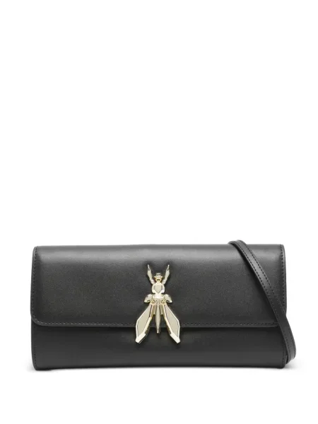 Kopertówka Patrizia Pepe skórzana czarna