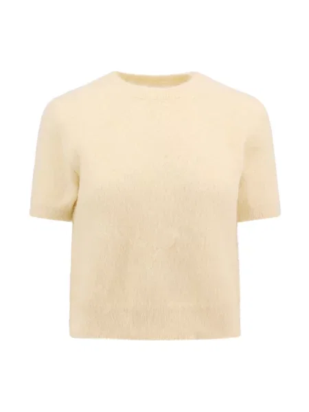Sweter Maison Margiela z krótkim rękawem żółty