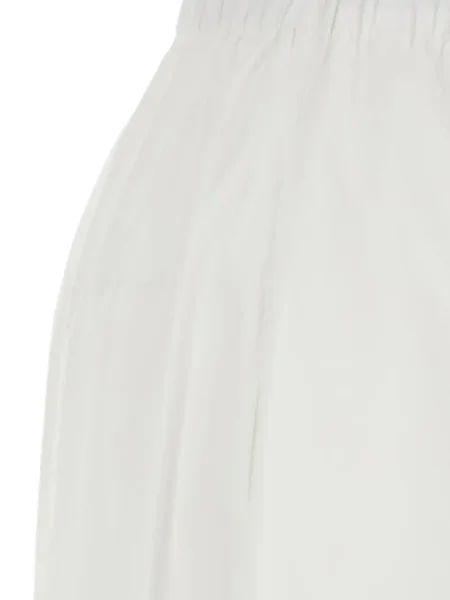 Pantaloni Antonelli cu picior lat alb