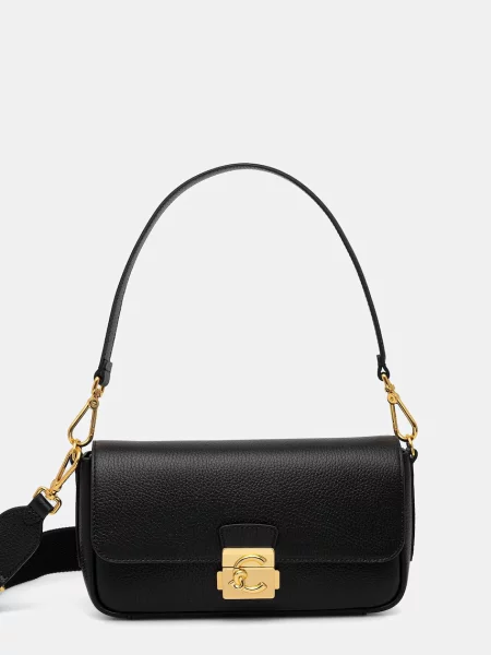 Torebka Coccinelle skórzana czarna