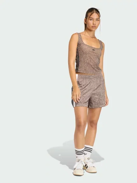 Переработанный шорты Adidas коричневые