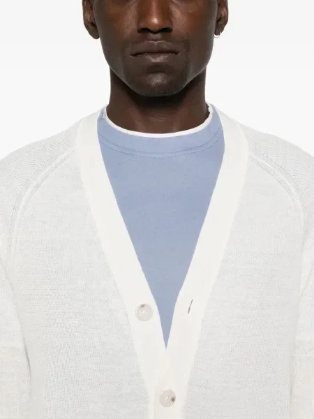 Cardigan Paolo Pecora alb