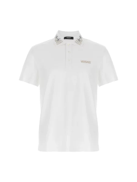 Koszulka polo Versace klasyczna biała