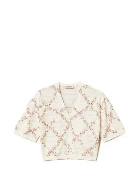 Cardigan Twinset cu model floral