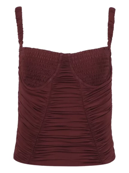 Bluzka Dion Lee z gorsetem czerwona