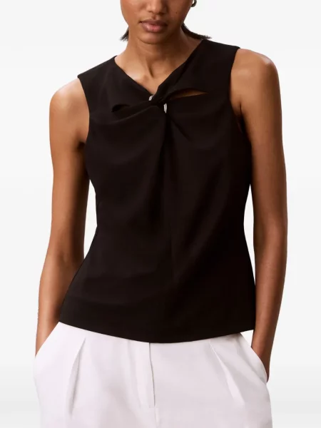 Top Calvin Klein din crep negru